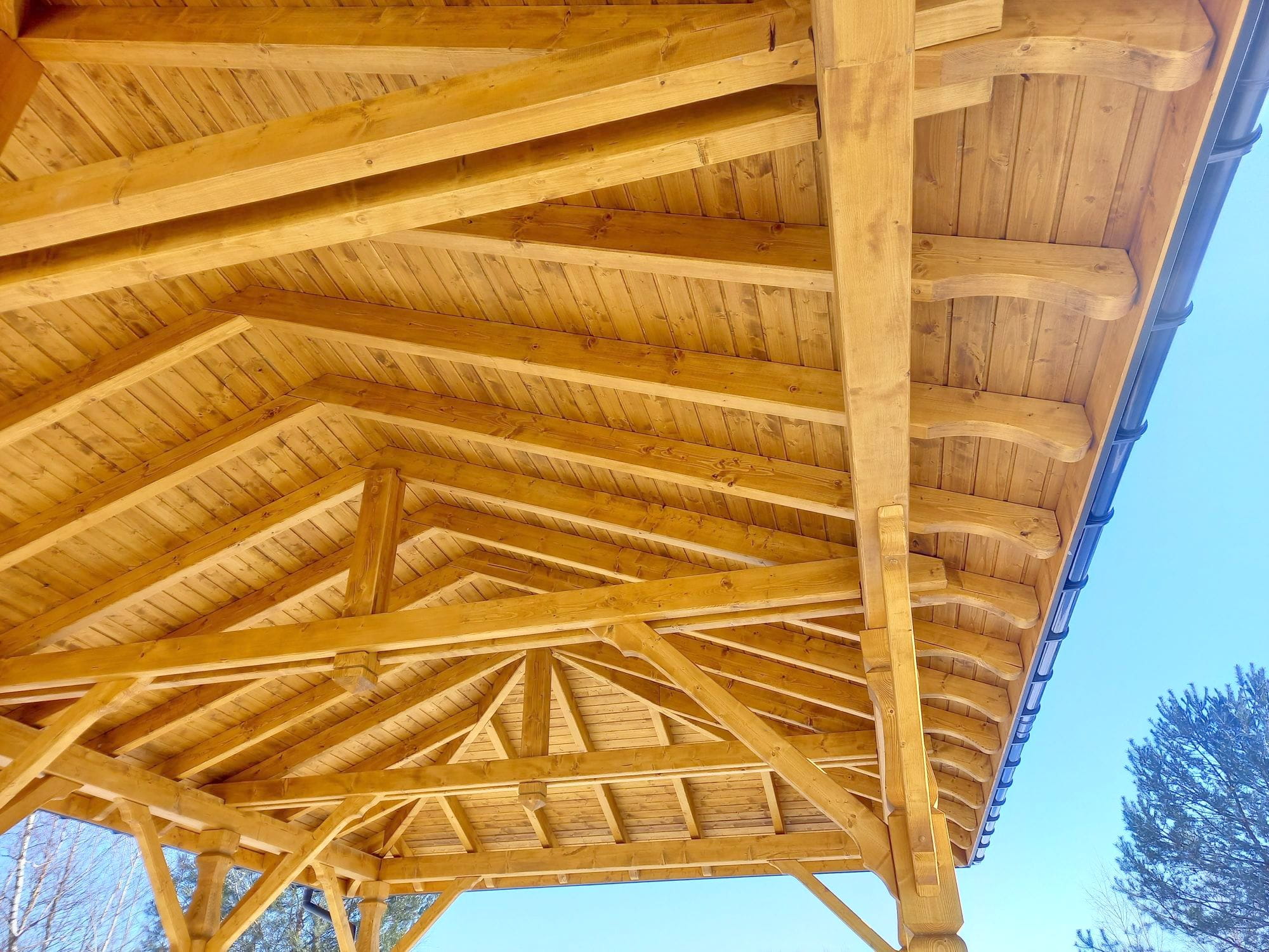 Holzüberdachung 10 x 5 m – Mińsk Mazowiecki – Bild 3