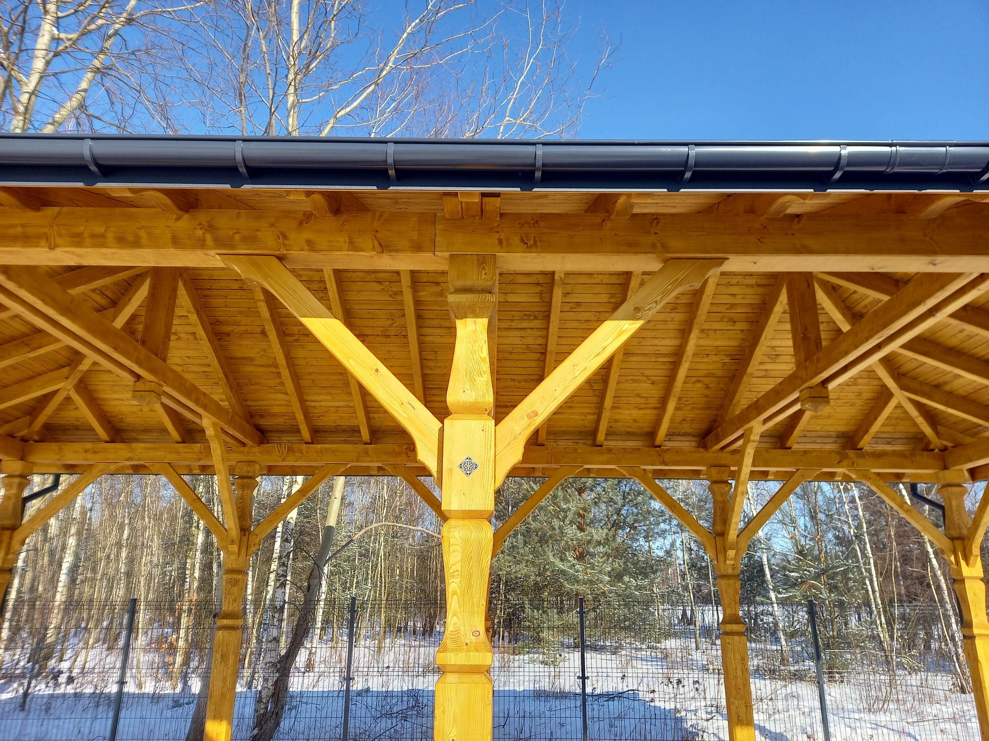 Holzüberdachung 10 x 5 m – Mińsk Mazowiecki – Bild 2